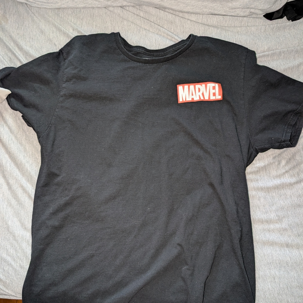 Marvel Logo Black Men's Tee